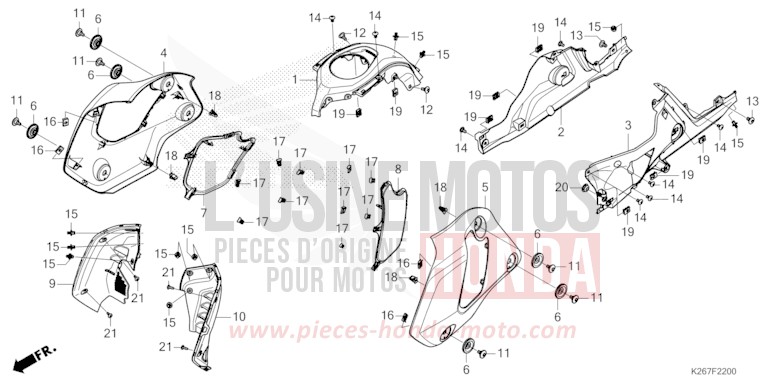 BUSE de MSX GROM A GAYETY RED (R310) 2021